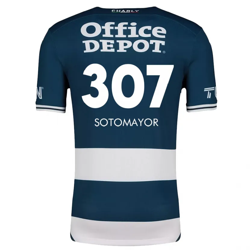 Danxen Mænd Jacob Sotomayor #307 Blå Hvid Hjemmebane Spillertrøjer 2024/25 Trøje T-Shirt