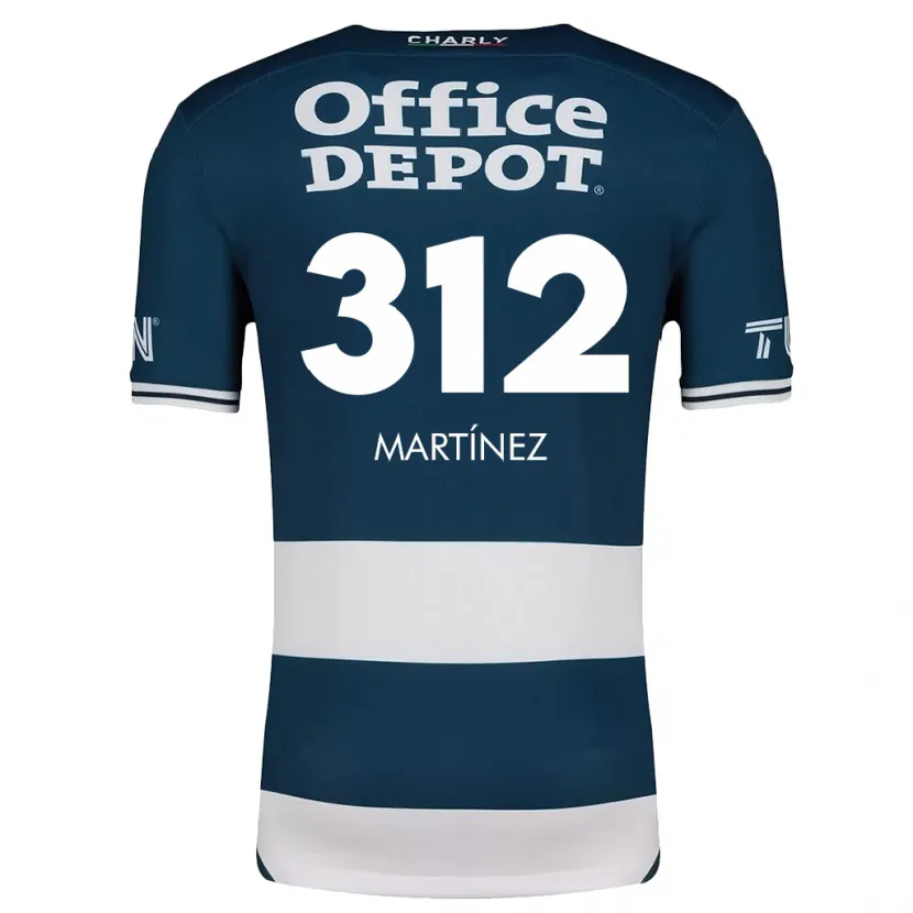 Danxen Mænd Ulises Martínez #312 Blå Hvid Hjemmebane Spillertrøjer 2024/25 Trøje T-Shirt