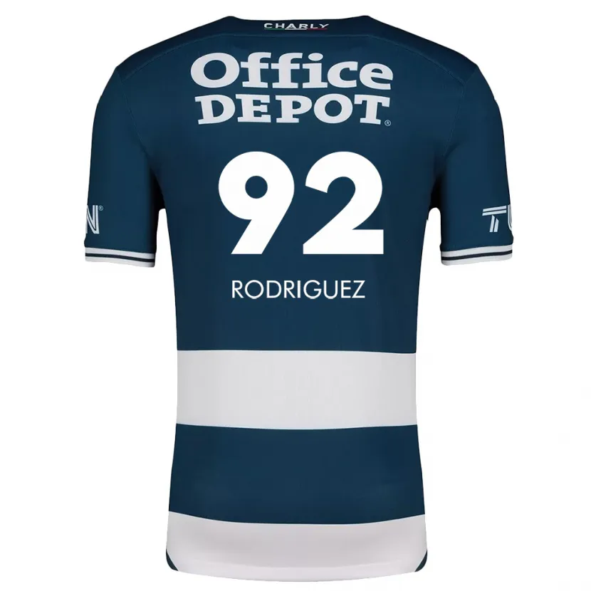 Danxen Mænd Sergio Rodríguez #92 Blå Hvid Hjemmebane Spillertrøjer 2024/25 Trøje T-Shirt