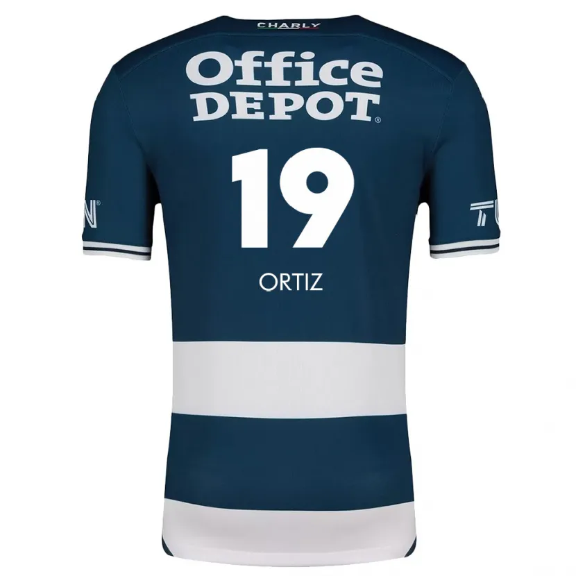 Danxen Mænd Celso Ortiz #19 Blå Hvid Hjemmebane Spillertrøjer 2024/25 Trøje T-Shirt