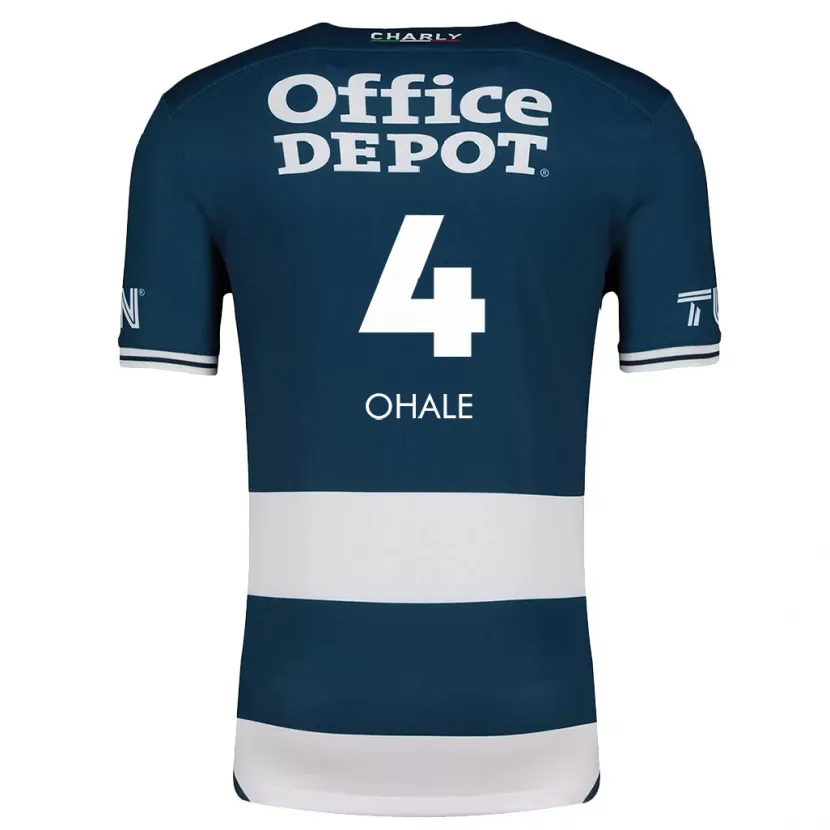 Danxen Mænd Osinachi Ohale #4 Blå Hvid Hjemmebane Spillertrøjer 2024/25 Trøje T-Shirt