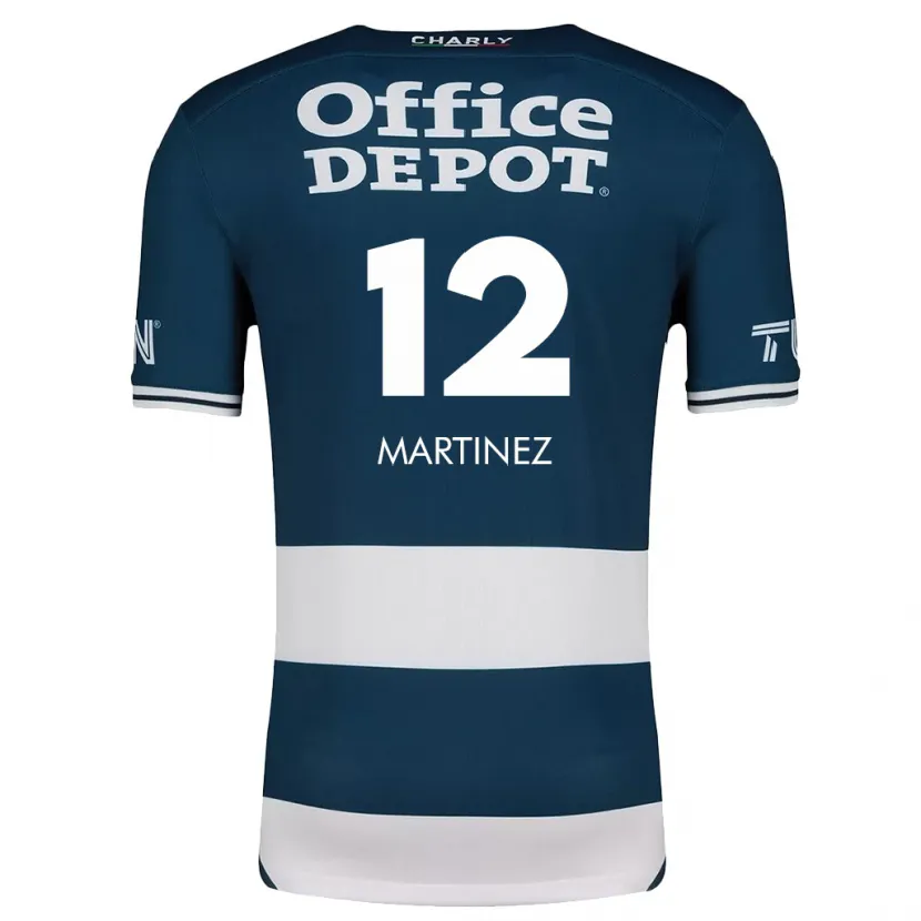 Danxen Mænd Sofía Martínez #12 Blå Hvid Hjemmebane Spillertrøjer 2024/25 Trøje T-Shirt