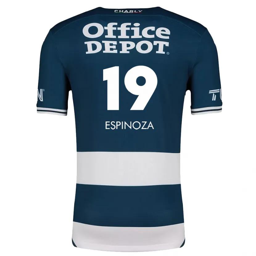 Danxen Mænd Giselle Espinoza #19 Blå Hvid Hjemmebane Spillertrøjer 2024/25 Trøje T-Shirt