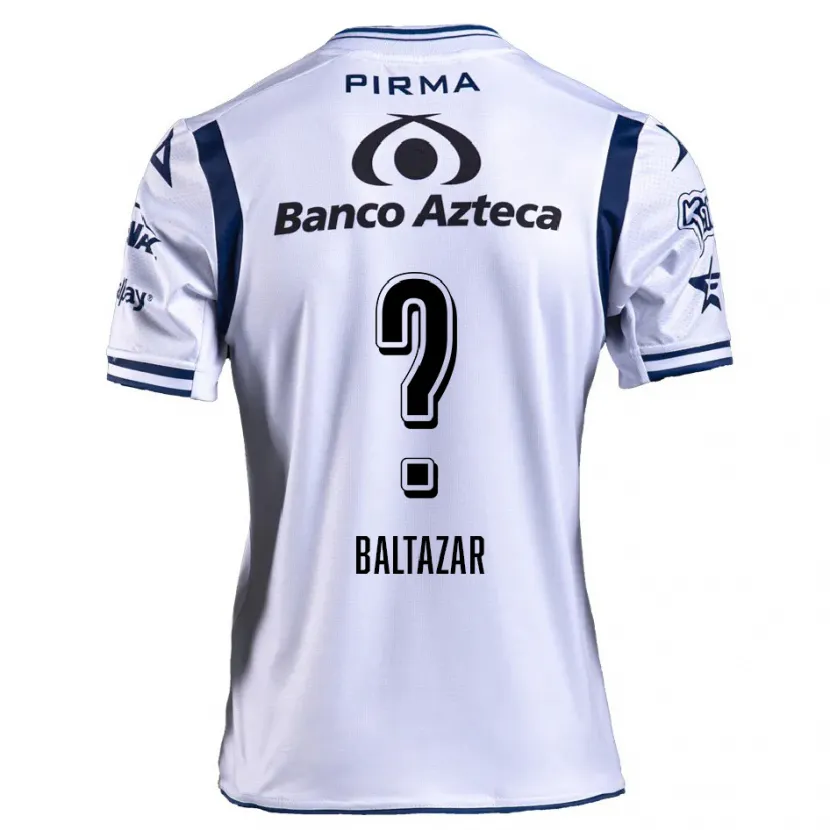 Danxen Mænd Carlos Baltazar #0 Hvid Marineblå Hjemmebane Spillertrøjer 2024/25 Trøje T-Shirt