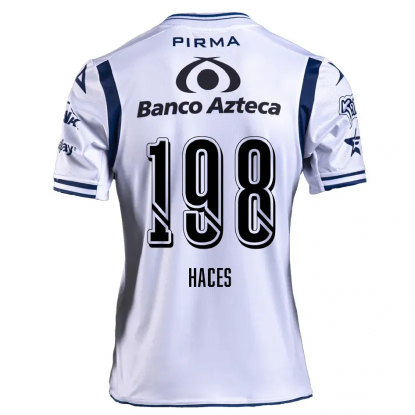 Danxen Mænd Daniel Haces #198 Hvid Marineblå Hjemmebane Spillertrøjer 2024/25 Trøje T-Shirt