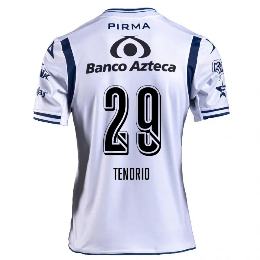 Danxen Mænd Jessica Tenorio #29 Hvid Marineblå Hjemmebane Spillertrøjer 2024/25 Trøje T-Shirt