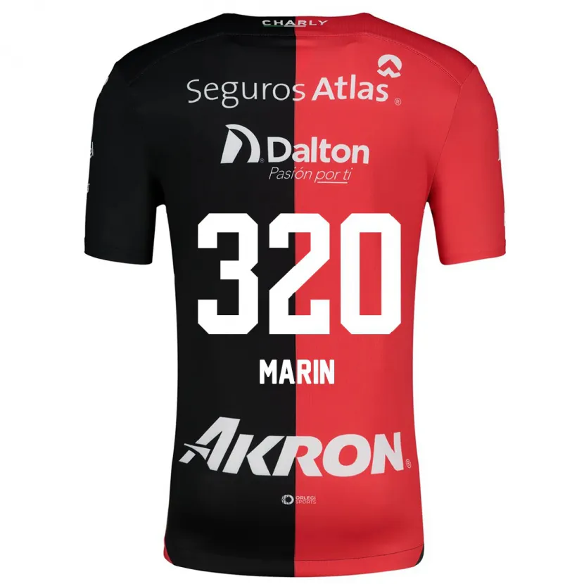 Danxen Mænd Donato Marín #320 Rød Sort Hjemmebane Spillertrøjer 2024/25 Trøje T-Shirt