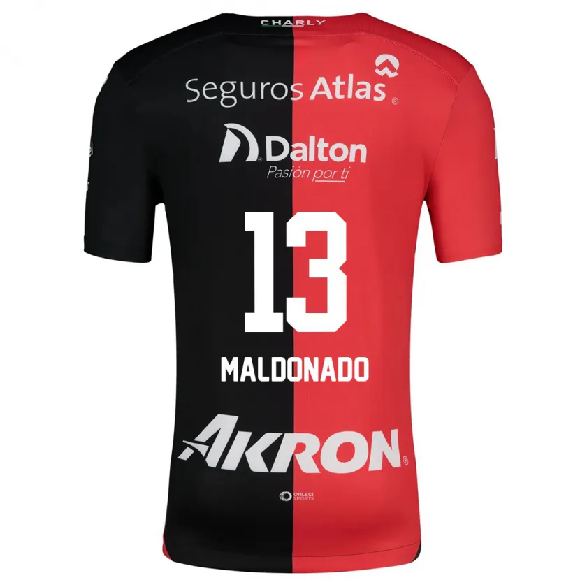 Danxen Mænd Maritza Maldonado #13 Rød Sort Hjemmebane Spillertrøjer 2024/25 Trøje T-Shirt