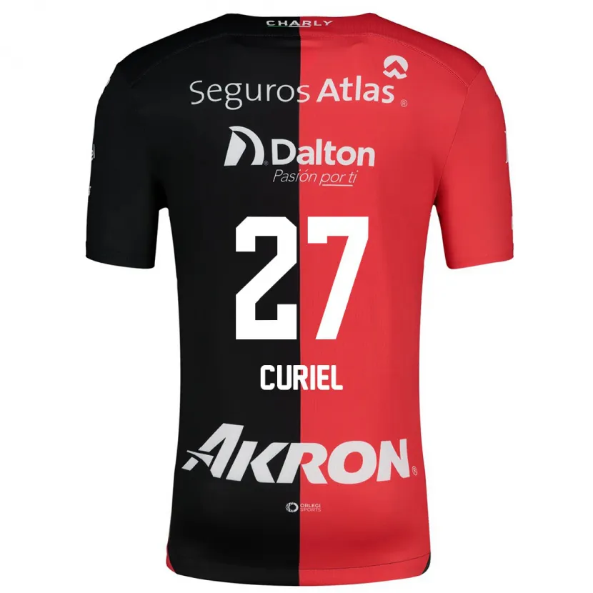 Danxen Mænd Alexa Curiel #27 Rød Sort Hjemmebane Spillertrøjer 2024/25 Trøje T-Shirt