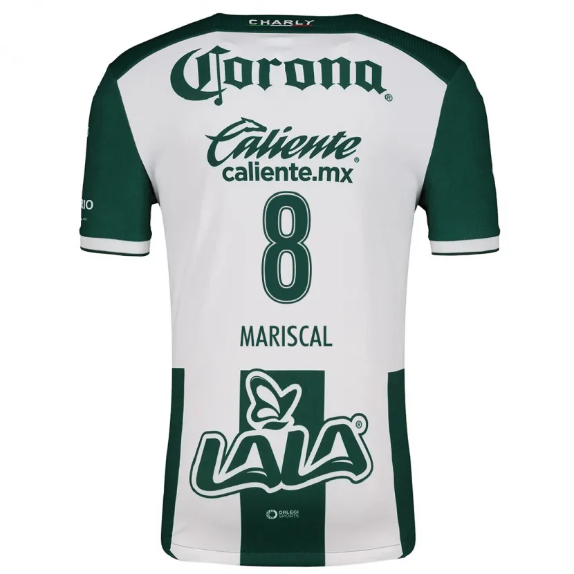 Danxen Mænd Salvador Mariscal #8 Grøn Hvid Hjemmebane Spillertrøjer 2024/25 Trøje T-Shirt