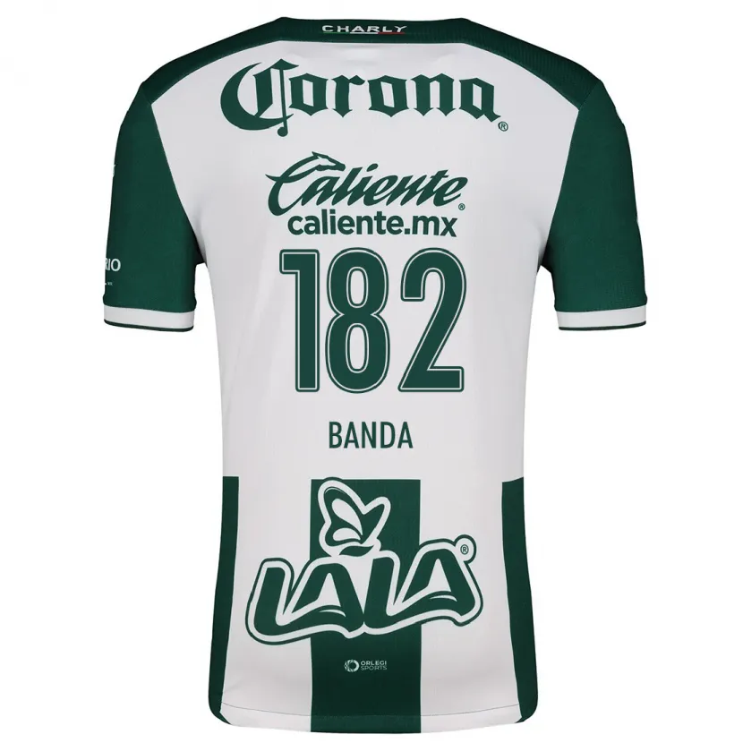 Danxen Mænd Iker Banda #182 Grøn Hvid Hjemmebane Spillertrøjer 2024/25 Trøje T-Shirt