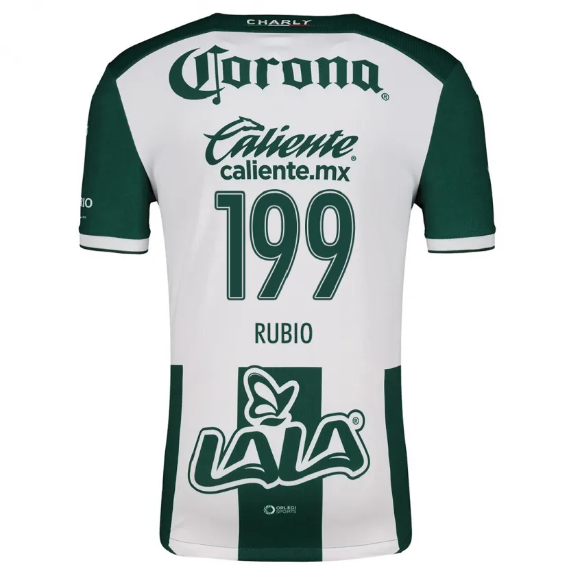 Danxen Mænd Ronaldo Rubio #199 Grøn Hvid Hjemmebane Spillertrøjer 2024/25 Trøje T-Shirt