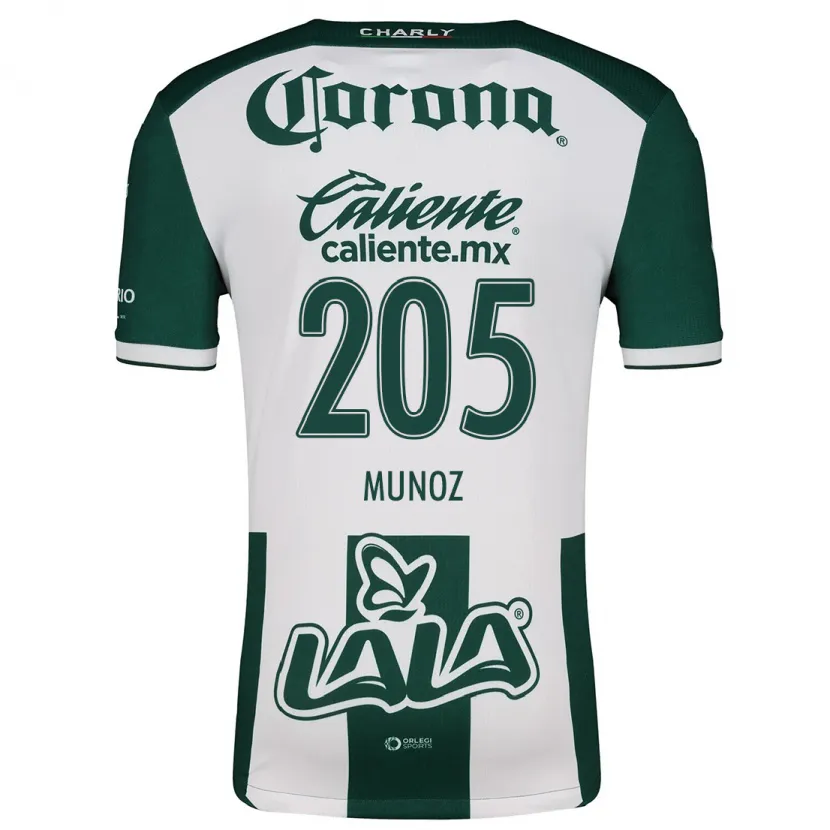 Danxen Mænd Guillermo Muñoz #205 Grøn Hvid Hjemmebane Spillertrøjer 2024/25 Trøje T-Shirt