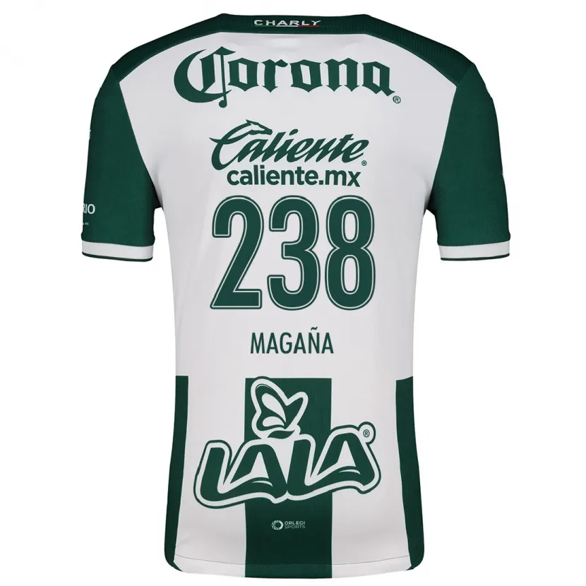 Danxen Mænd Emilio Magaña #238 Grøn Hvid Hjemmebane Spillertrøjer 2024/25 Trøje T-Shirt