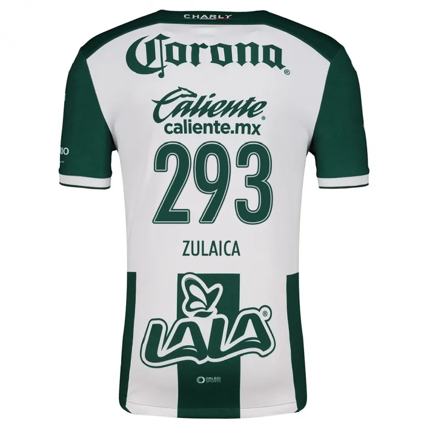 Danxen Mænd José Zulaica #293 Grøn Hvid Hjemmebane Spillertrøjer 2024/25 Trøje T-Shirt