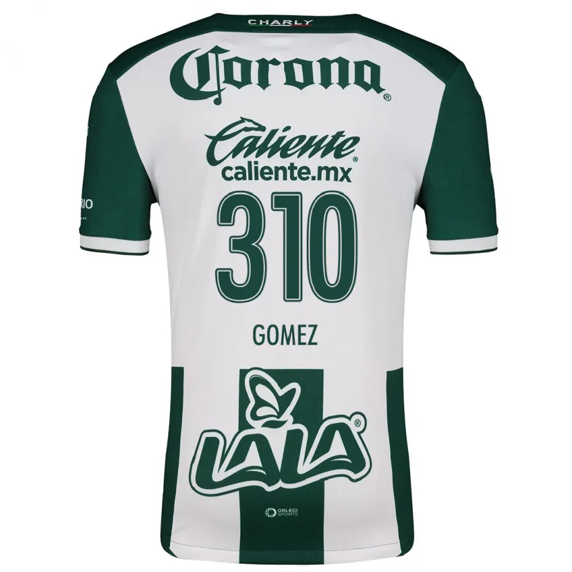 Danxen Mænd Luis Gómez #310 Grøn Hvid Hjemmebane Spillertrøjer 2024/25 Trøje T-Shirt