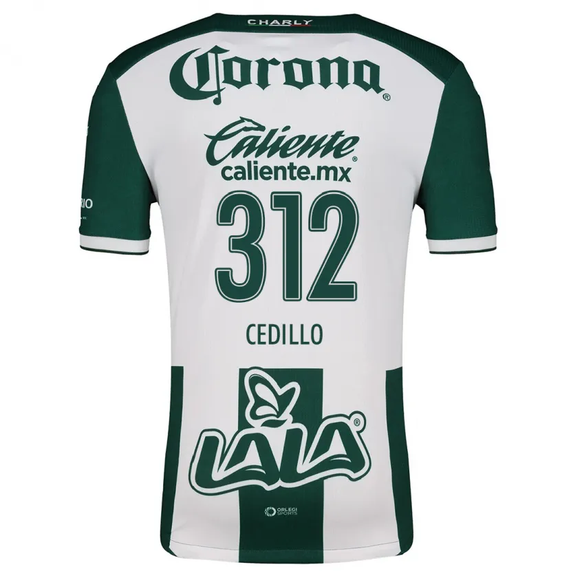 Danxen Mænd Nelson Cedillo #312 Grøn Hvid Hjemmebane Spillertrøjer 2024/25 Trøje T-Shirt