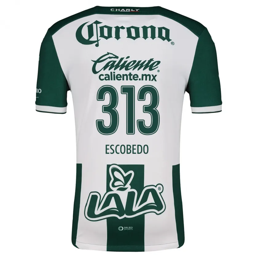 Danxen Mænd Rodrigo Escobedo #313 Grøn Hvid Hjemmebane Spillertrøjer 2024/25 Trøje T-Shirt
