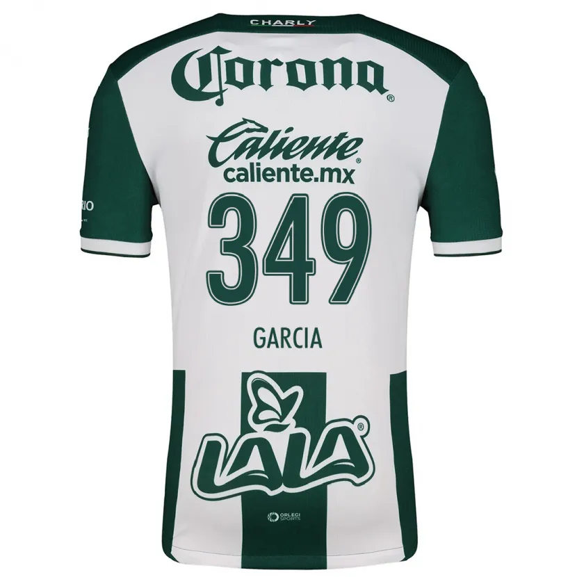 Danxen Mænd Diego García #349 Grøn Hvid Hjemmebane Spillertrøjer 2024/25 Trøje T-Shirt