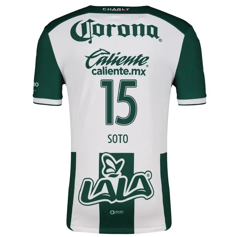 Danxen Mænd Stephanie Soto #15 Grøn Hvid Hjemmebane Spillertrøjer 2024/25 Trøje T-Shirt