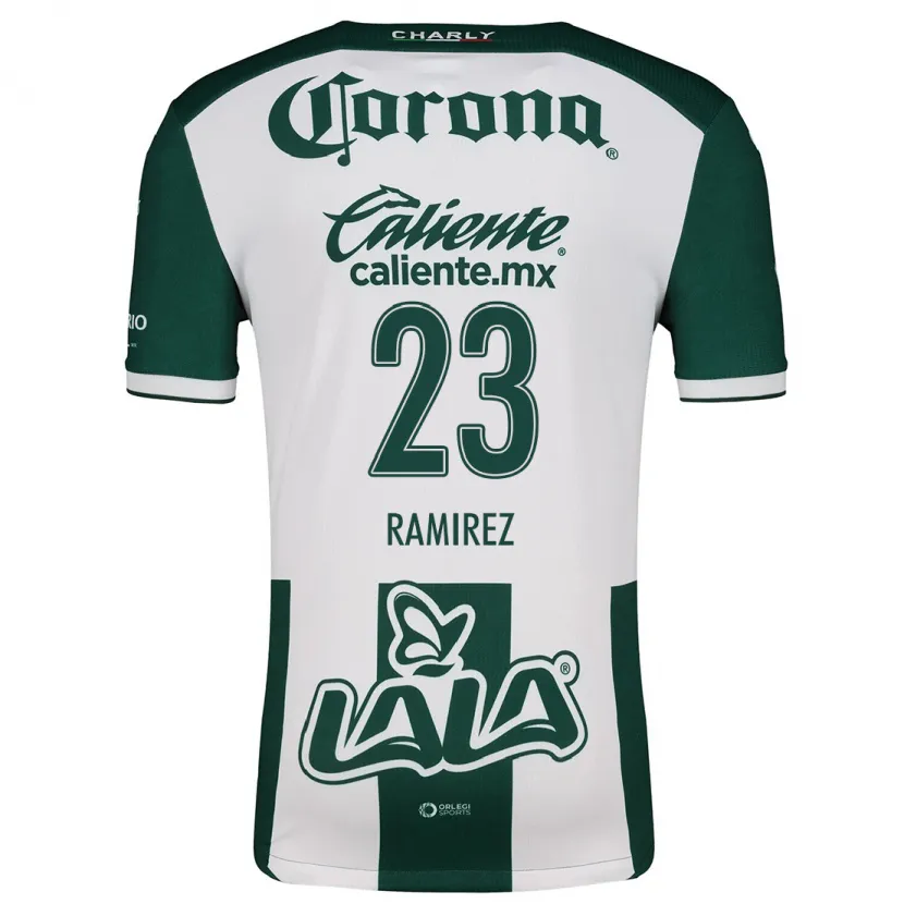 Danxen Mænd Alexxandra Ramírez #23 Grøn Hvid Hjemmebane Spillertrøjer 2024/25 Trøje T-Shirt