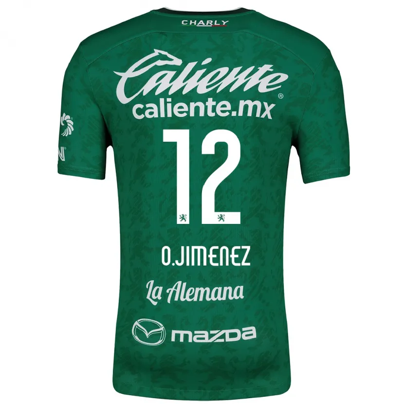 Danxen Mænd Óscar Jiménez #12 Grøn Hvid Hjemmebane Spillertrøjer 2024/25 Trøje T-Shirt