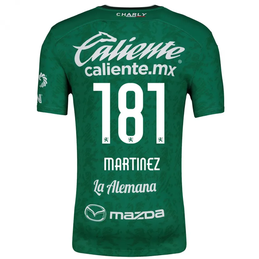 Danxen Mænd Irving Martínez #181 Grøn Hvid Hjemmebane Spillertrøjer 2024/25 Trøje T-Shirt