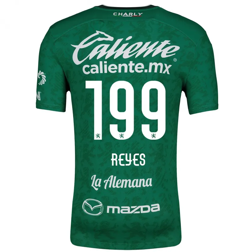 Danxen Mænd Jonathan Reyes #199 Grøn Hvid Hjemmebane Spillertrøjer 2024/25 Trøje T-Shirt