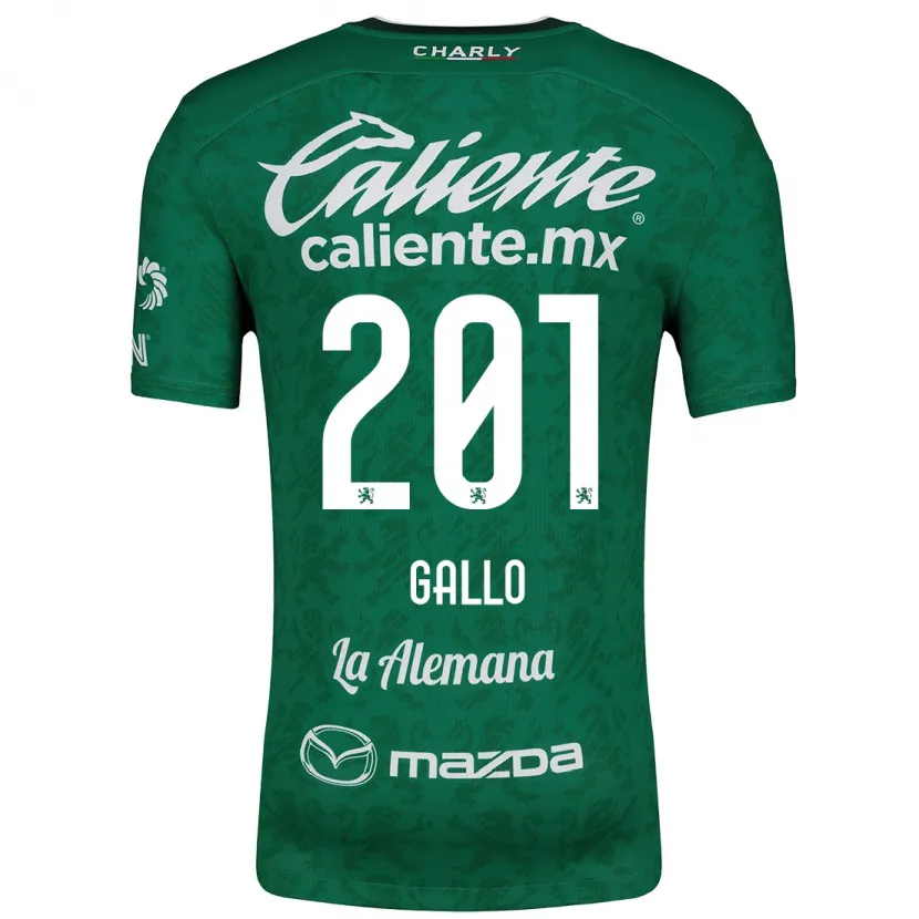 Danxen Mænd Andrés Gallo #201 Grøn Hvid Hjemmebane Spillertrøjer 2024/25 Trøje T-Shirt