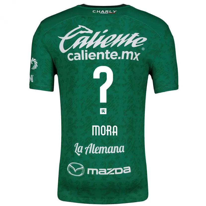 Danxen Mænd Christopher Mora #0 Grøn Hvid Hjemmebane Spillertrøjer 2024/25 Trøje T-Shirt
