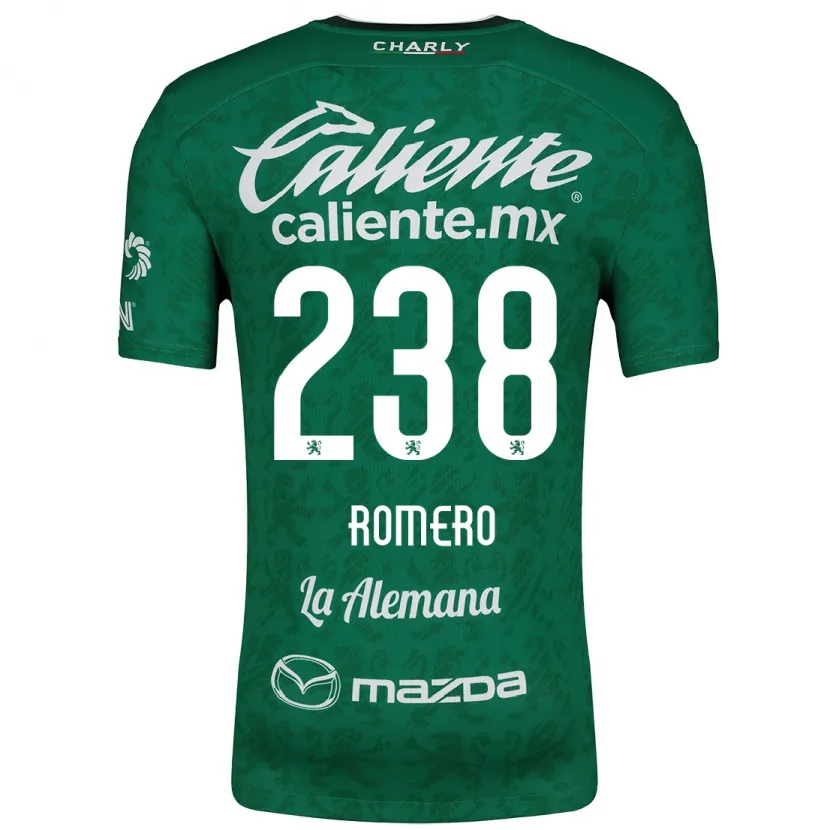 Danxen Mænd Paulo Romero #238 Grøn Hvid Hjemmebane Spillertrøjer 2024/25 Trøje T-Shirt