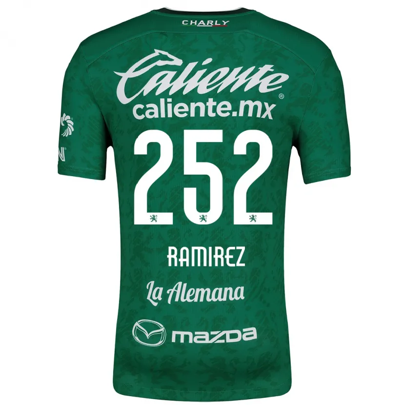 Danxen Mænd Luis Ramírez #252 Grøn Hvid Hjemmebane Spillertrøjer 2024/25 Trøje T-Shirt