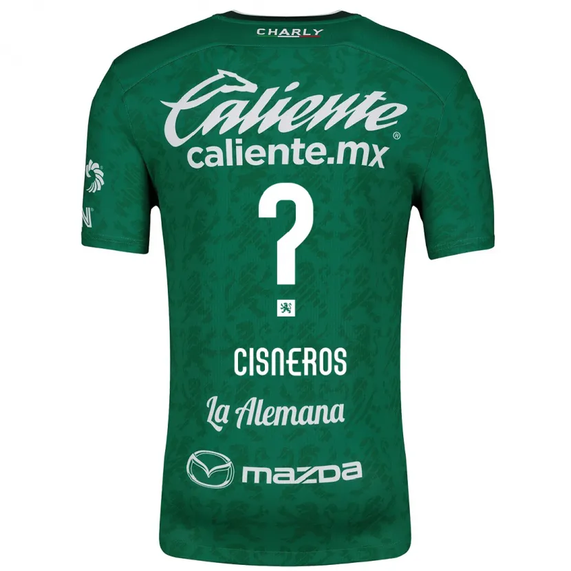 Danxen Mænd Santiago Cisneros #0 Grøn Hvid Hjemmebane Spillertrøjer 2024/25 Trøje T-Shirt