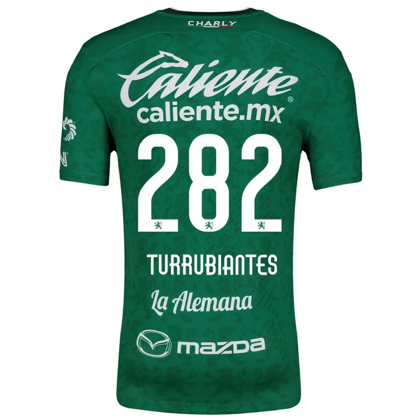 Danxen Mænd Abdon Turrubiantes #282 Grøn Hvid Hjemmebane Spillertrøjer 2024/25 Trøje T-Shirt