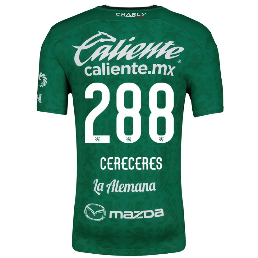 Danxen Mænd Thomas Cereceres #288 Grøn Hvid Hjemmebane Spillertrøjer 2024/25 Trøje T-Shirt