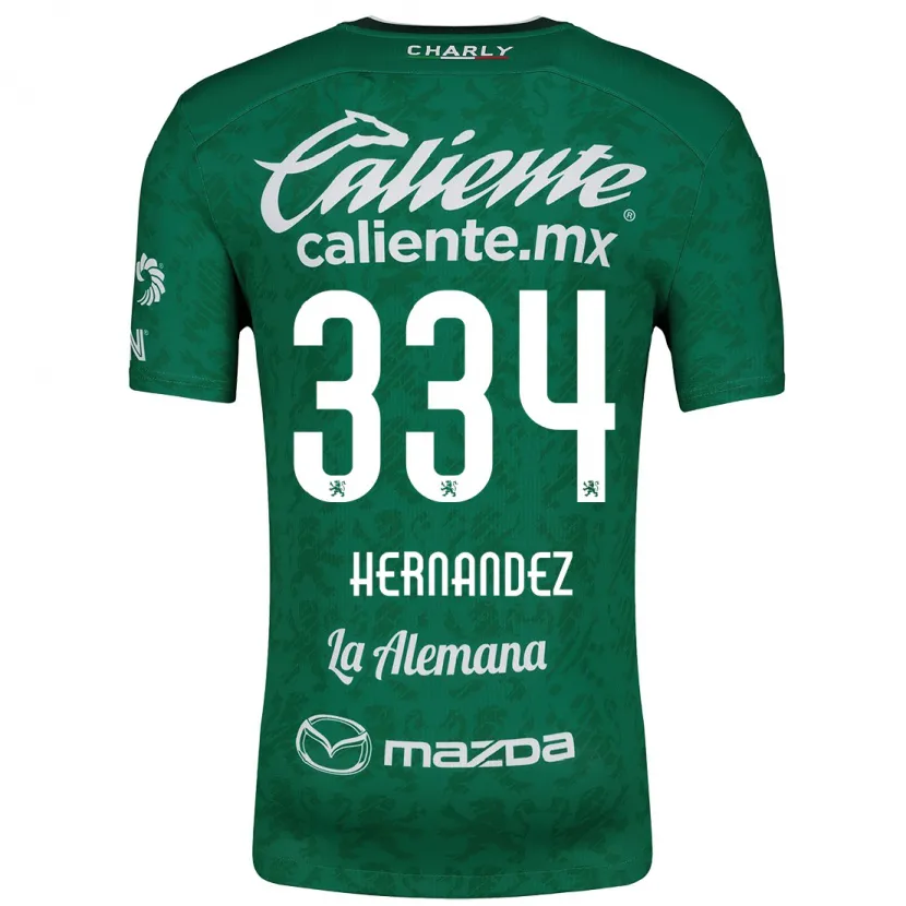 Danxen Mænd Alan Hernández #334 Grøn Hvid Hjemmebane Spillertrøjer 2024/25 Trøje T-Shirt