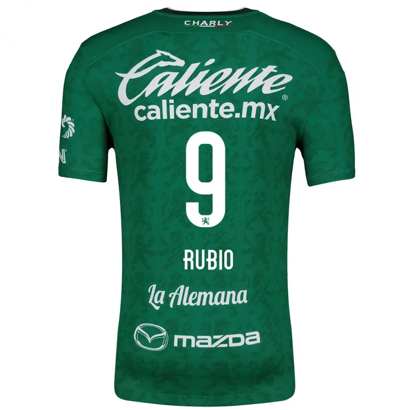 Danxen Mænd Brian Rubio #9 Grøn Hvid Hjemmebane Spillertrøjer 2024/25 Trøje T-Shirt