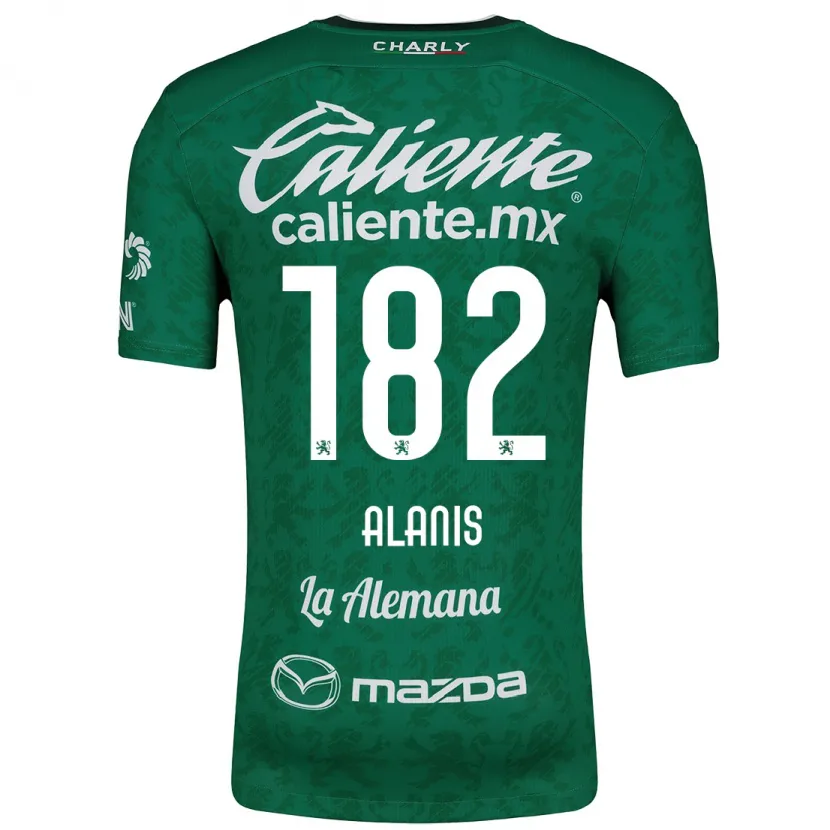 Danxen Mænd Alejandro Alanís #182 Grøn Hvid Hjemmebane Spillertrøjer 2024/25 Trøje T-Shirt