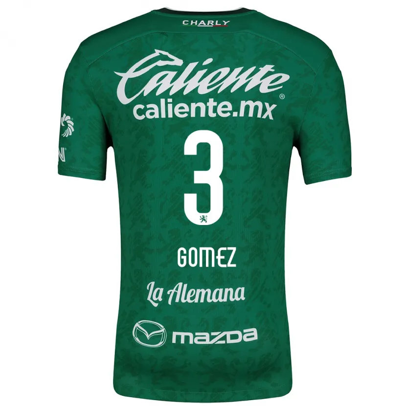 Danxen Mænd Karen Gómez #3 Grøn Hvid Hjemmebane Spillertrøjer 2024/25 Trøje T-Shirt