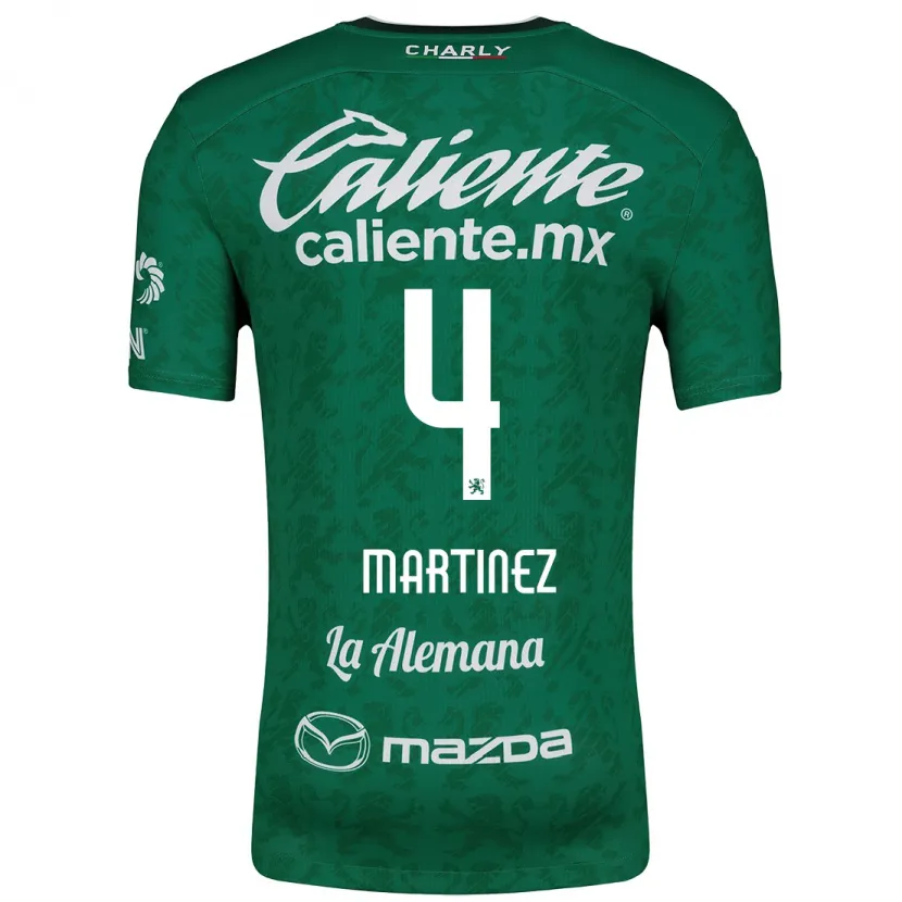 Danxen Mænd Mitzi Martínez #4 Grøn Hvid Hjemmebane Spillertrøjer 2024/25 Trøje T-Shirt