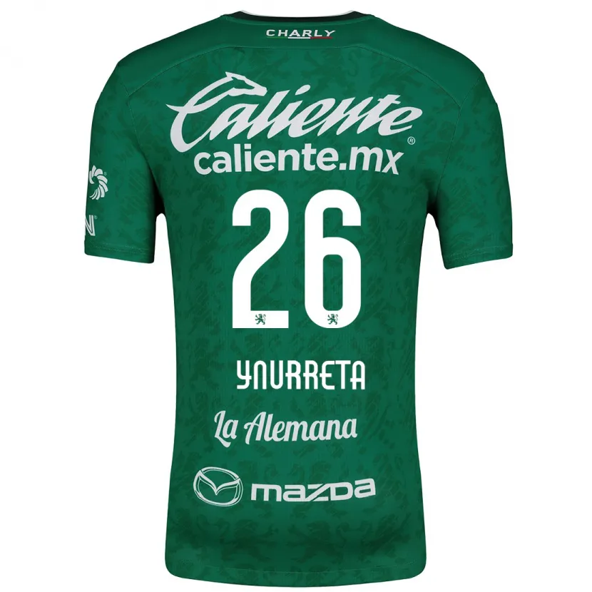 Danxen Mænd Alexandra Hernández Ynurreta #26 Grøn Hvid Hjemmebane Spillertrøjer 2024/25 Trøje T-Shirt