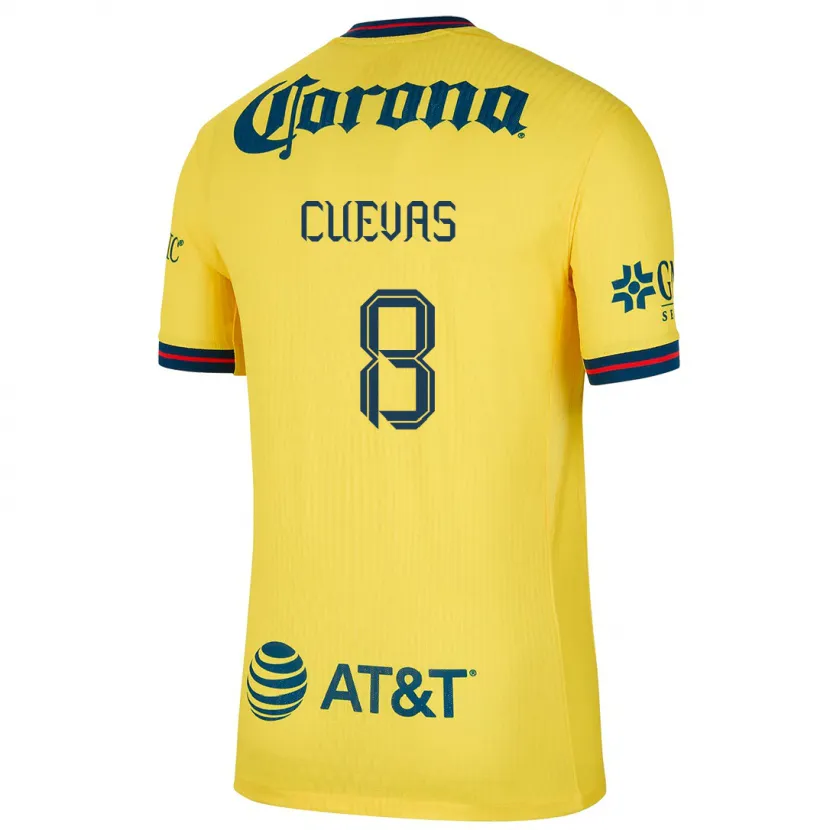 Danxen Mænd Casandra Cuevas #8 Gul Blå Hjemmebane Spillertrøjer 2024/25 Trøje T-Shirt
