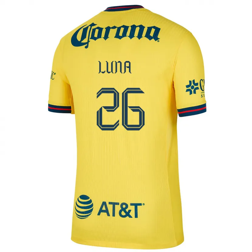 Danxen Mænd Karen Luna #26 Gul Blå Hjemmebane Spillertrøjer 2024/25 Trøje T-Shirt