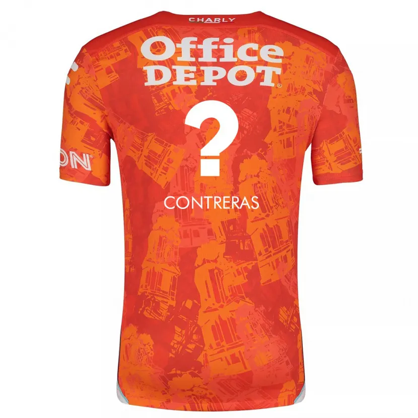 Danxen Mænd Ari Contreras #0 Orange Hvid Udebane Spillertrøjer 2024/25 Trøje T-Shirt