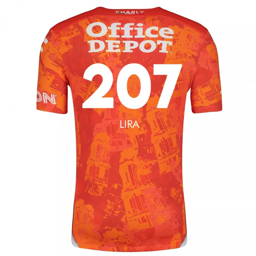 Danxen Mænd Almir Lira #207 Orange Hvid Udebane Spillertrøjer 2024/25 Trøje T-Shirt