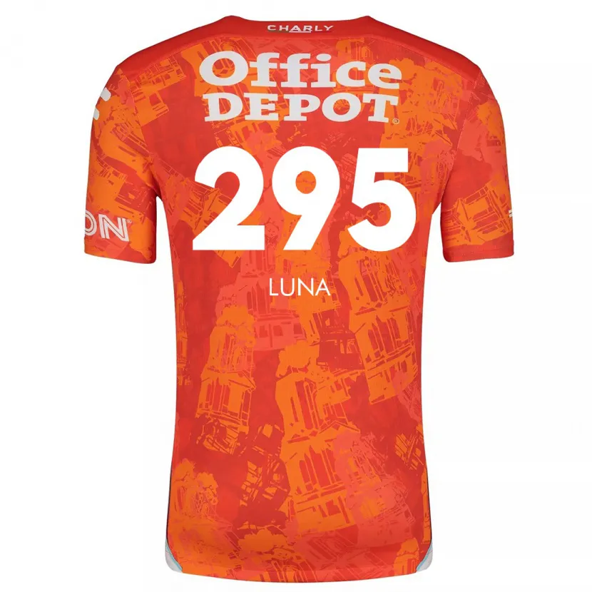 Danxen Mænd Irving Luna #295 Orange Hvid Udebane Spillertrøjer 2024/25 Trøje T-Shirt