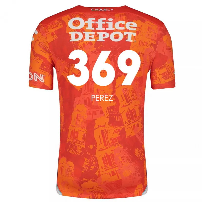 Danxen Mænd Santiago Pérez #369 Orange Hvid Udebane Spillertrøjer 2024/25 Trøje T-Shirt