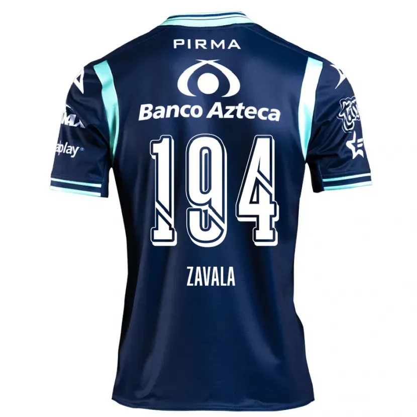 Danxen Mænd Arath Zavala #194 Marine Blå Udebane Spillertrøjer 2024/25 Trøje T-Shirt