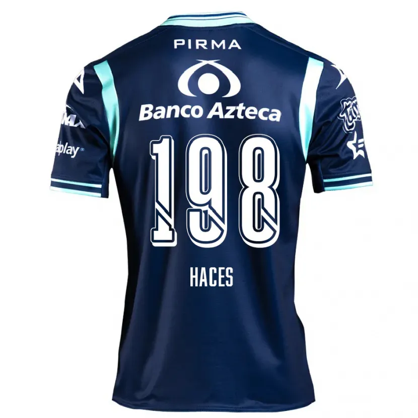 Danxen Mænd Daniel Haces #198 Marine Blå Udebane Spillertrøjer 2024/25 Trøje T-Shirt