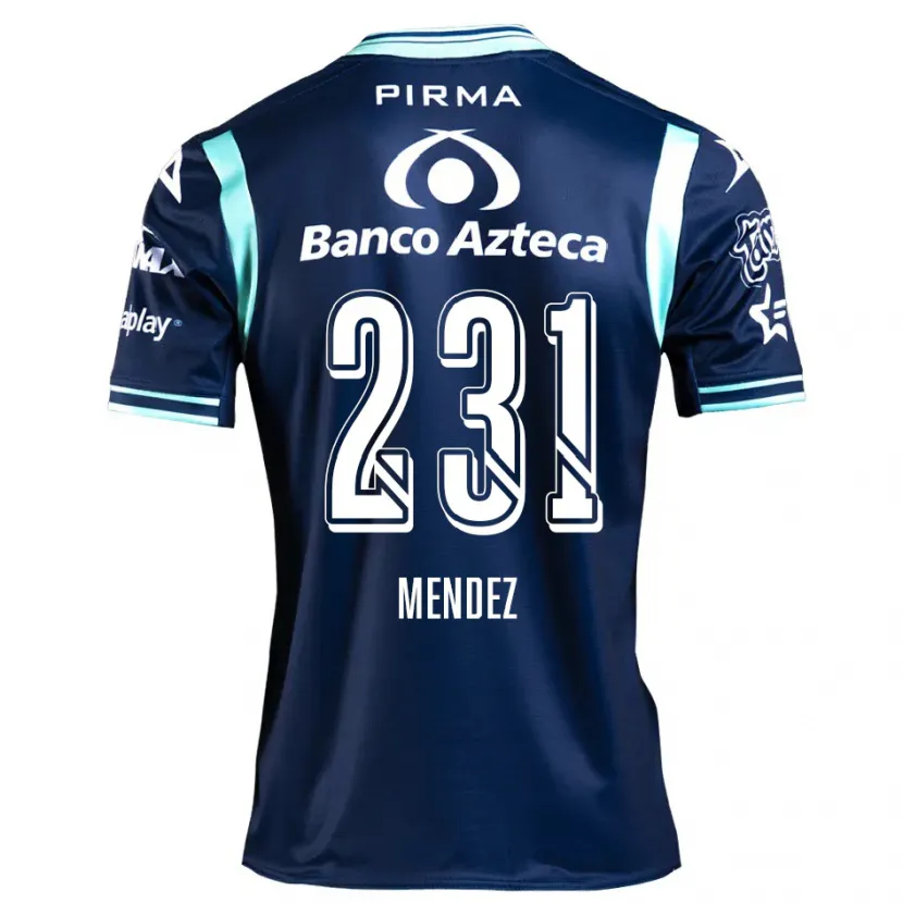 Danxen Mænd Alejandro Méndez #231 Marine Blå Udebane Spillertrøjer 2024/25 Trøje T-Shirt